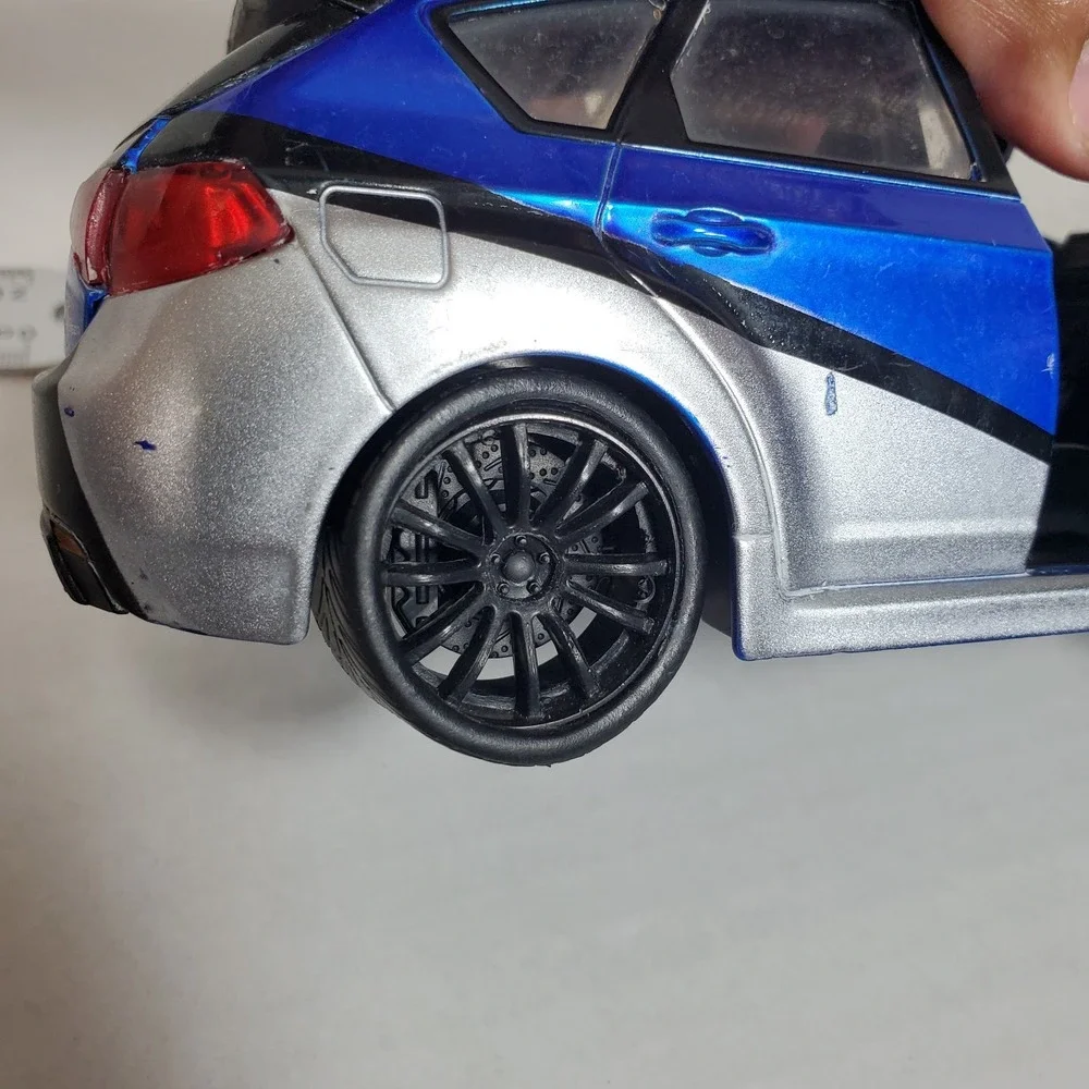 Joda‎ Toys 1:24 Scale 2012 Subaru Impreza WRX STI Blue Silver Die-Cast Model Car